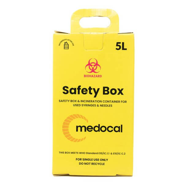 Sharp Box Cardboard 5L - Medocal Limited - Medical Supplies Partner in Kenya