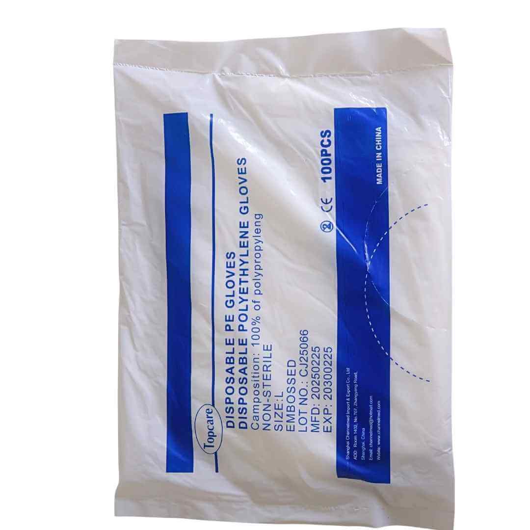 Polythene Glove (P.E) Medium/large - 100's. - Image 2
