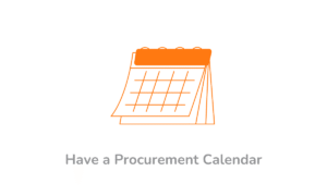 A Medical procurement calendar for bulk ordering medical supplies in Kenya.