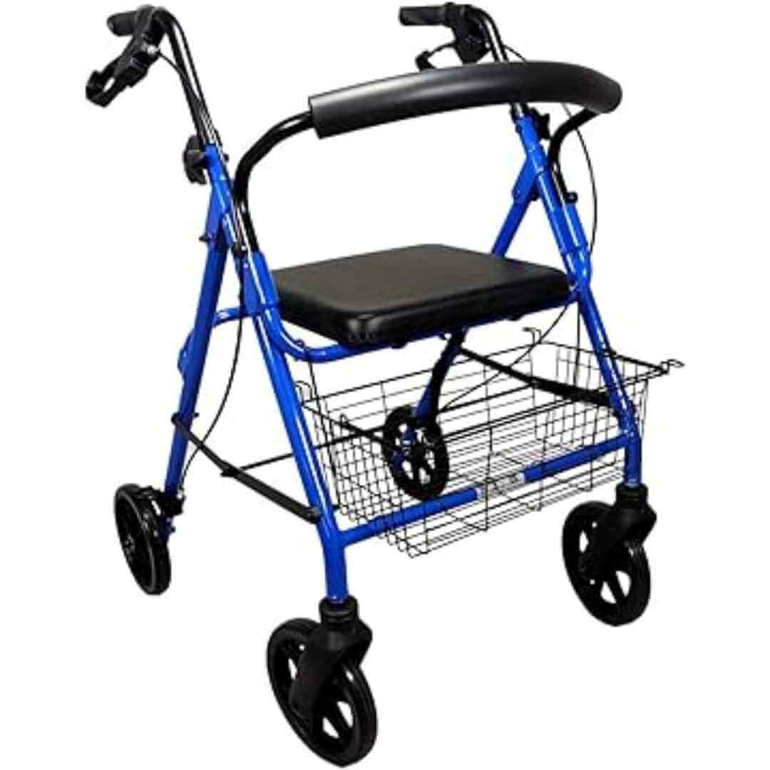 Rollator Walker with Seat (4-Wheel, Foldable) - Image 2