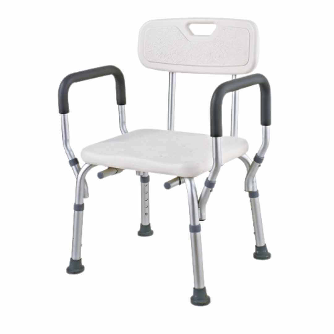 Shower Chair with Backrest & Armrests